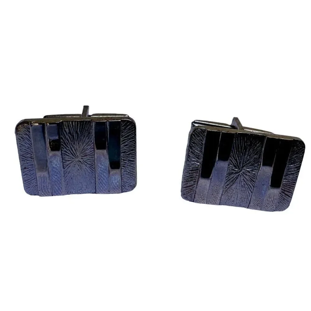 Vintage Silver Bullet Back Cufflinks
